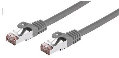 Мрежен кабел C TECH CB PP6F 025, Cat6 FTP, 0.25m, сив