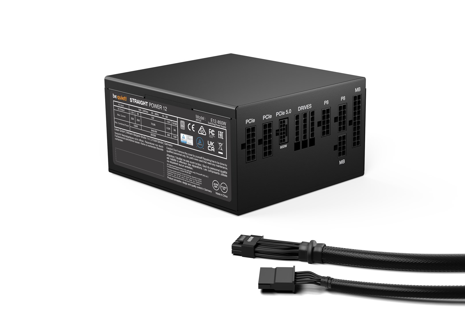 Burim energjie be quiet! BN337, 20+4 pin ATX, 850 W