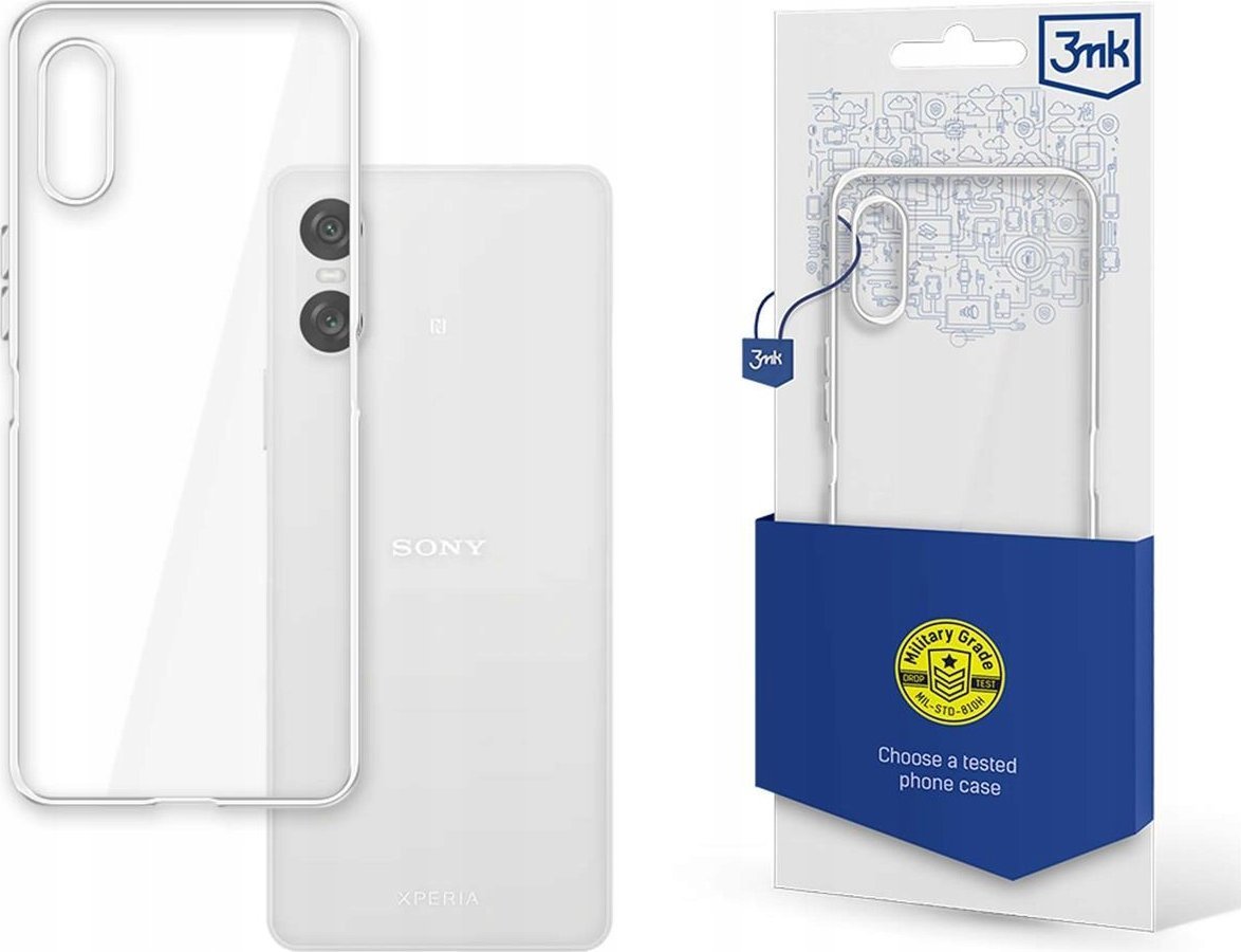 Kollfke transparente 3mk Clear Case për Sony Xperia 10 VI, fleksibël, transparente