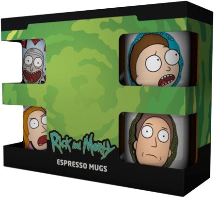 Set filxhanash GB Eye Rick and Morty - Espresso Sada - 4 copë
