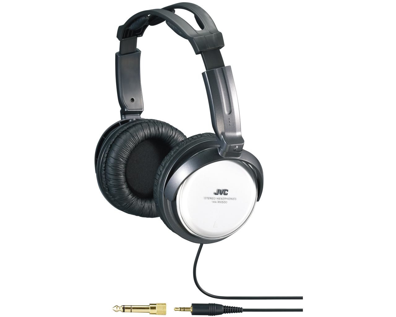 Kufje JVC HA-RX500-E, 3.5m, të zeza/të bardhë