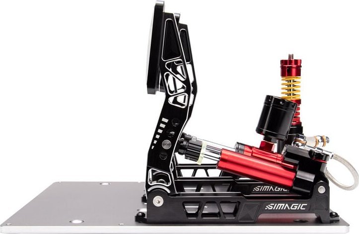Pedale garimi Simagic P2000, set 3 pedale, load cell 100 kg, metalike