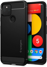 Mbrojtëse Spigen Rugged Armor për Google Pixel 5, e zezë