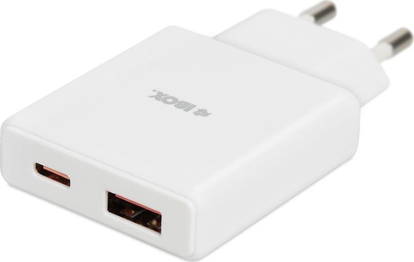 Ѕиден полнач IBOX C-43 Slim GaN PD, 30W, USB-C, бел
