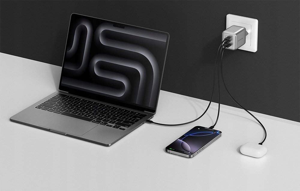 Karikues EcoFlow RAPID Pro 100W, 3 në 1, portativ, i bardhë