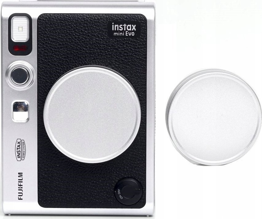 Kapak mbrojtës lente Fujifilm Instax Mini Evo, i posaçëm për modelin, argjendtë