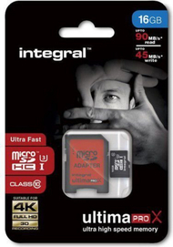 Memorie Integral MicroSDHC, 16 GB
