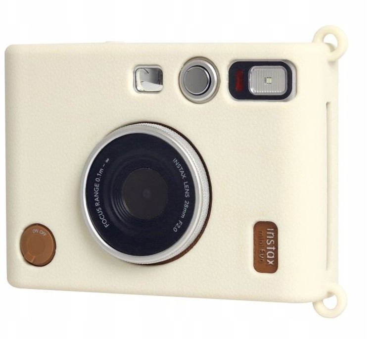Силиконска навлака LoveInstant за Fujifilm Instax Mini Evo, бела