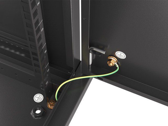 Кабинет мрежен Lanberg WF01-6612-00B, 19\" 12U, 60kg, црн