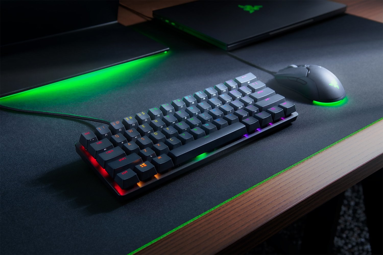 Tastierë për lojëra Razer Huntsman Mini SWE, Purple Switch, RGB, e zezë