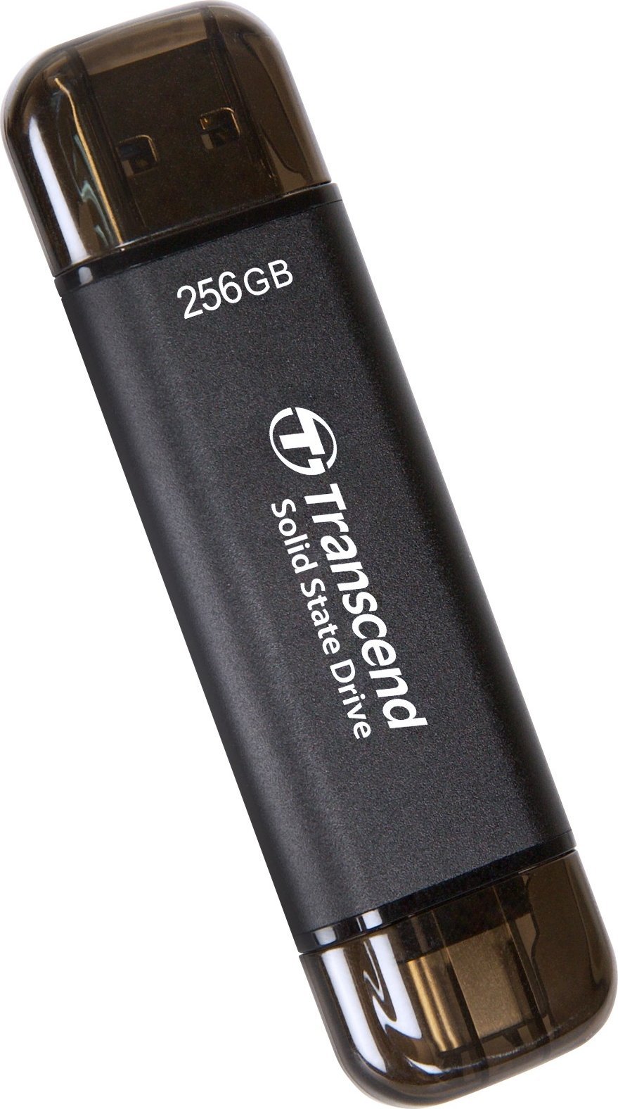 SSD i jashtëm Transcend ESD310C, 256GB, USB Type A dhe C, i zi