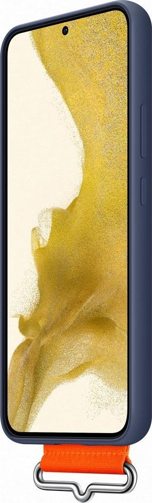 Mbulesë silikoni Samsung EF-GS906, me rrip, për Galaxy S22 Plus, blu navy