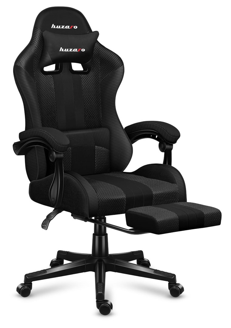 Karrige lojërash Huzaro Force 4.7 Carbon Mesh, e zezë 