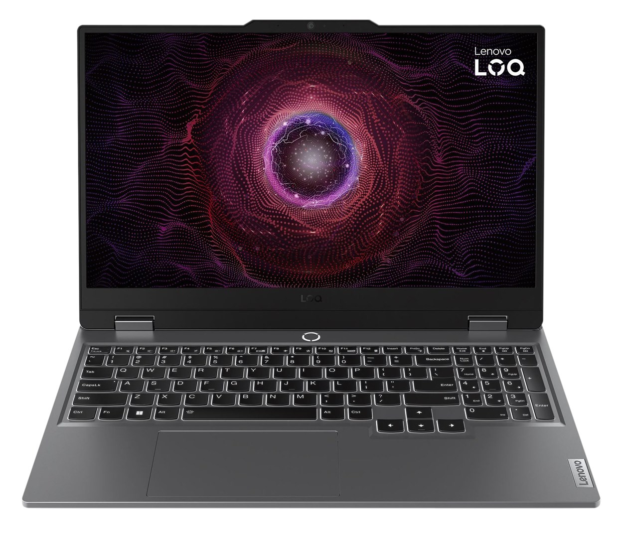 Лаптоп Lenovo LOQ 15AHP9, 15.6", AMD Ryzen 5 8645HS, 16 GB RAM, 512 GB SSD, NVIDIA GeForce RTX 4060, сив