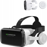 Syze VR Shinecon G04BS, 3D, me kufje dhe gamepad, të zeza
