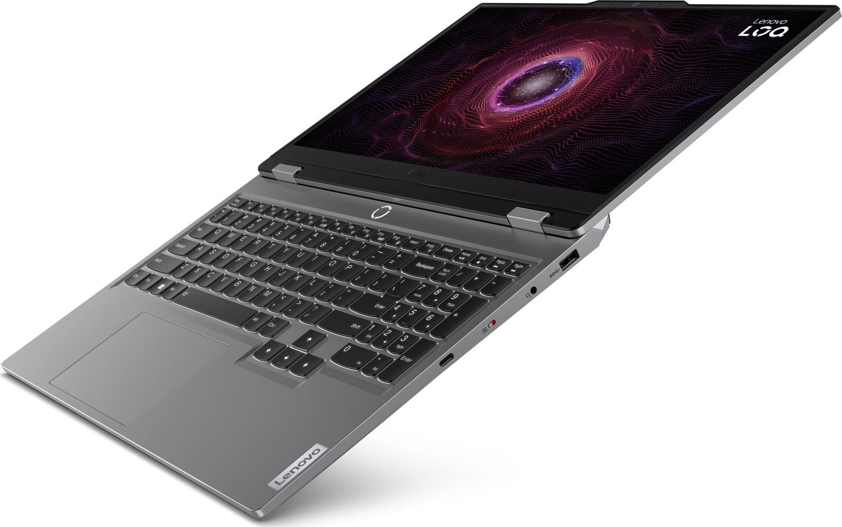Лаптоп Lenovo LOQ 15AHP9, 15.6", AMD Ryzen 5 8645HS, 16 GB RAM, 512 GB SSD, NVIDIA GeForce RTX 4060, сив