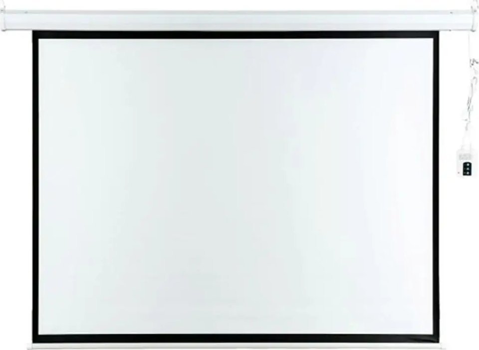Ekran projekcioni AVELI, 74", motor elektrik, i bardhë