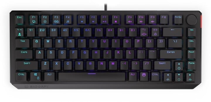 Tastierë Endorphy Thock 75%, TKL, Kailh Red, e zezë, US