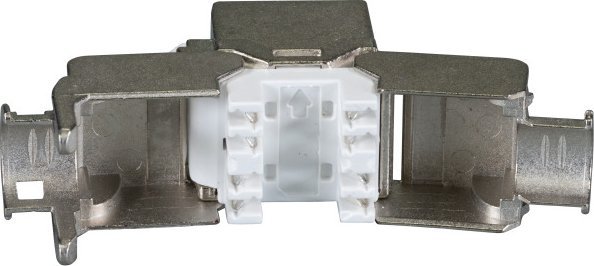 Modul keystone EFB Cat6A RJ45 10GE Slim, metalik, pa vegla