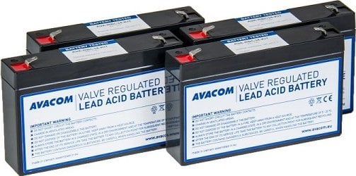 Set bateri plumbi Avacom RBC34, 6V, 7000mAh, 4 copë