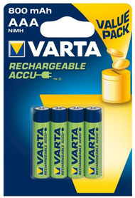 Bateri të rikarikueshme Varta Value HR03 AAA, 800mAh, Ni MH, paketim 4 copë
