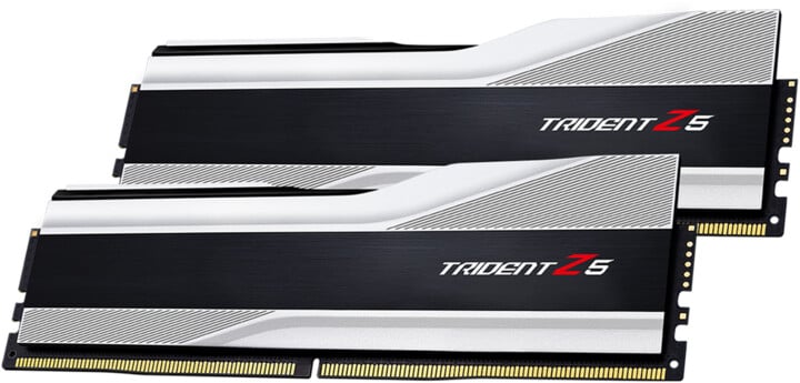 Module të memories G.Skill Trident Z5 32GB (2x16GB) DDR5 6000 CL40, të argjendta