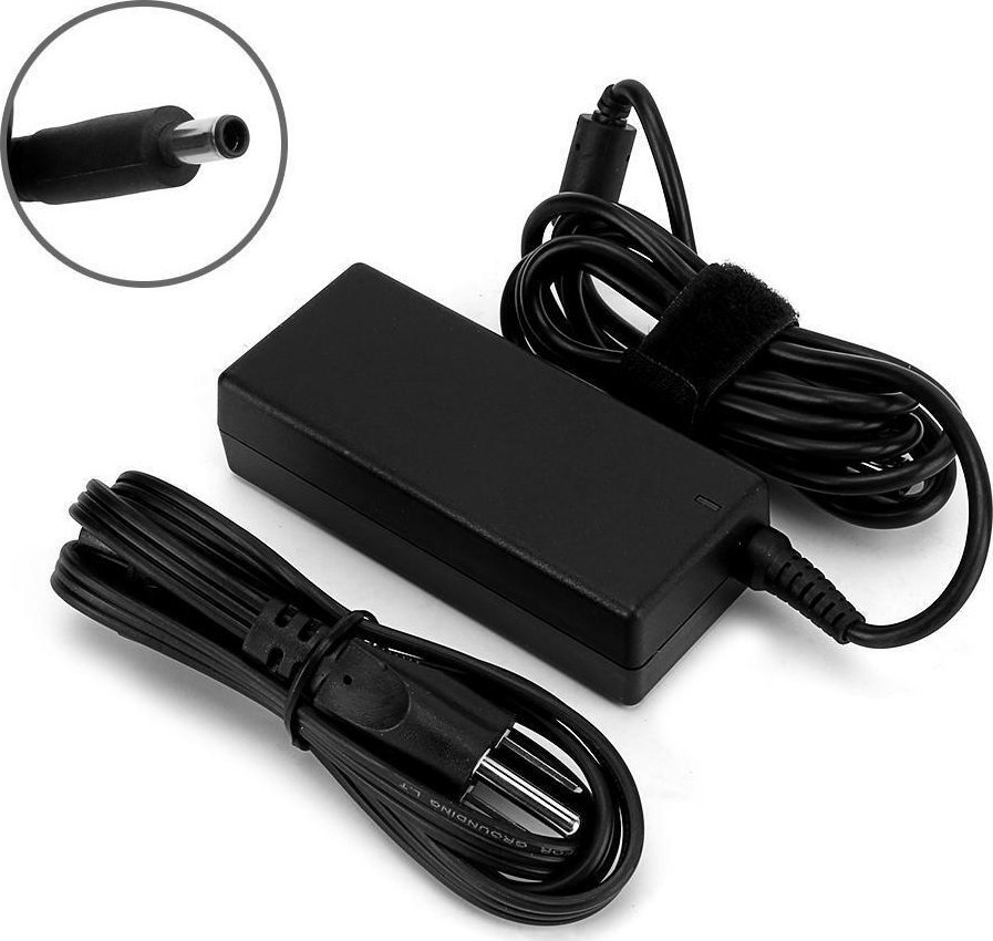 Адаптер полнач Dell 65W Barrel 4.5 x 3mm, приклучок Обединето Кралство, црн