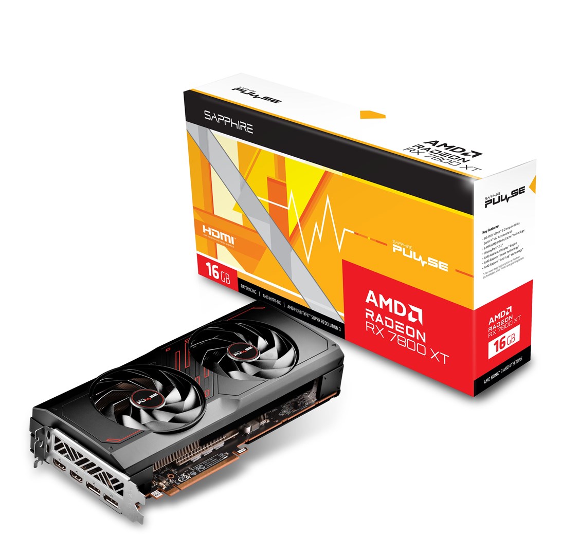 Kartë grafike Sapphire Gaming AMD Radeon RX 7800 XT, OC, 16 GB GDDR6