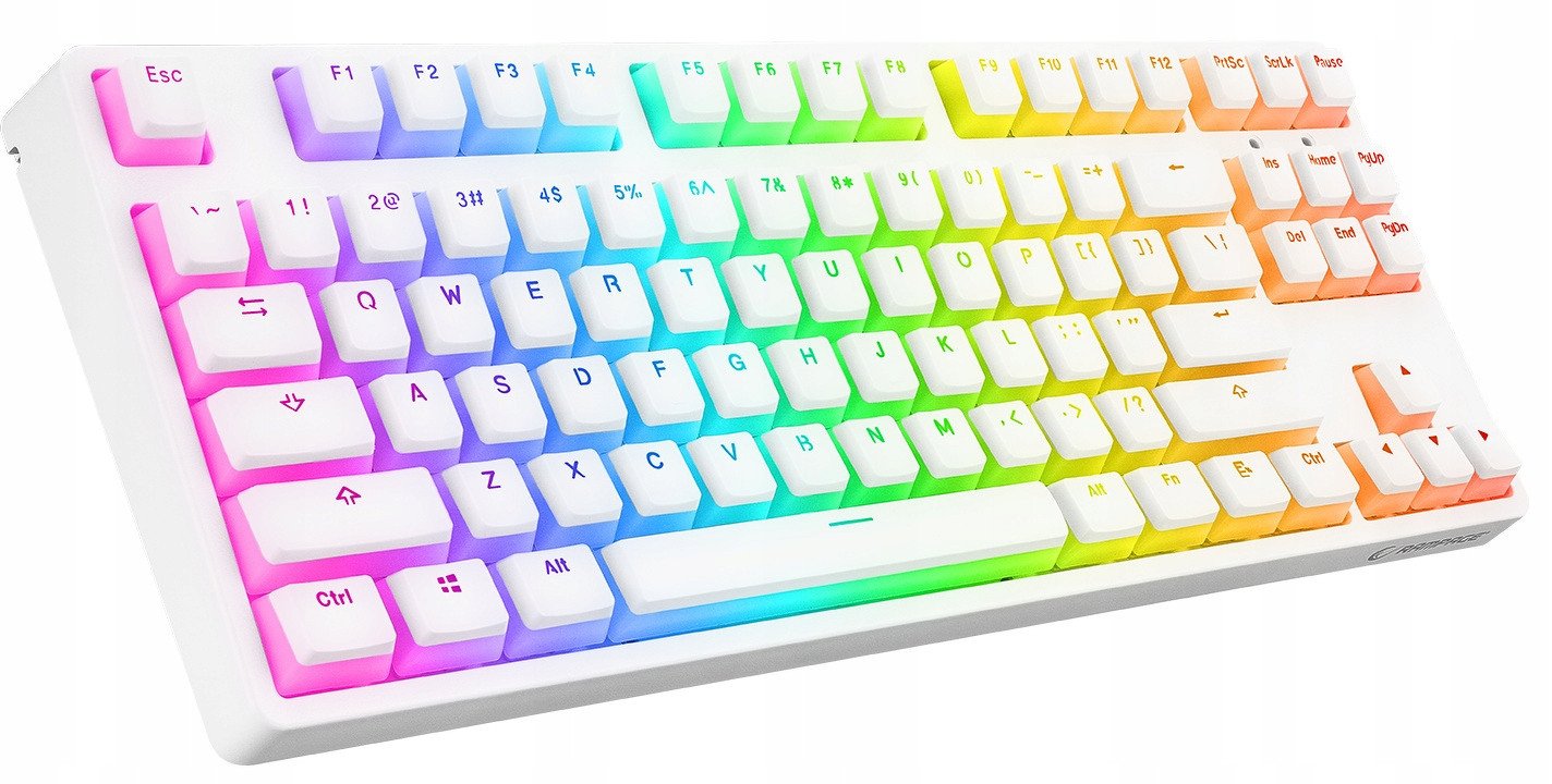 Tastierë mekanike Rampage KB-R136 Ghost, Type C, RGB, e bardhë