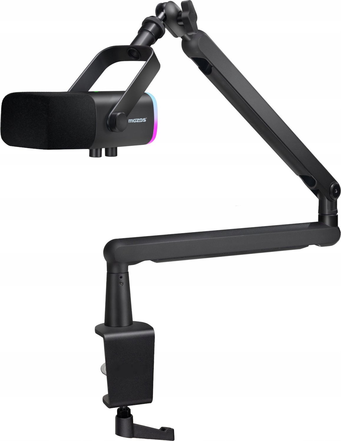 Mikrofon dinamik Mozos TAM8, kardioid, USB C dhe XLR, i zi