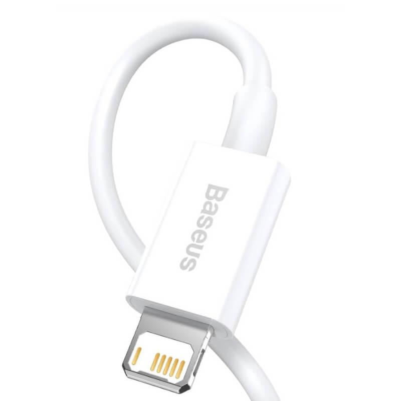 Kabllo USB në Lightning Baseus Superior CALYS-B02, 1.5m, e bardhë
