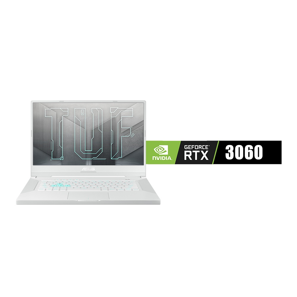 Laptop ASUS TUF Dash F15, 15.6", i7-11370H, 16GB RAM, 512GB SSD, GeForce RTX 3060, i bardhë
