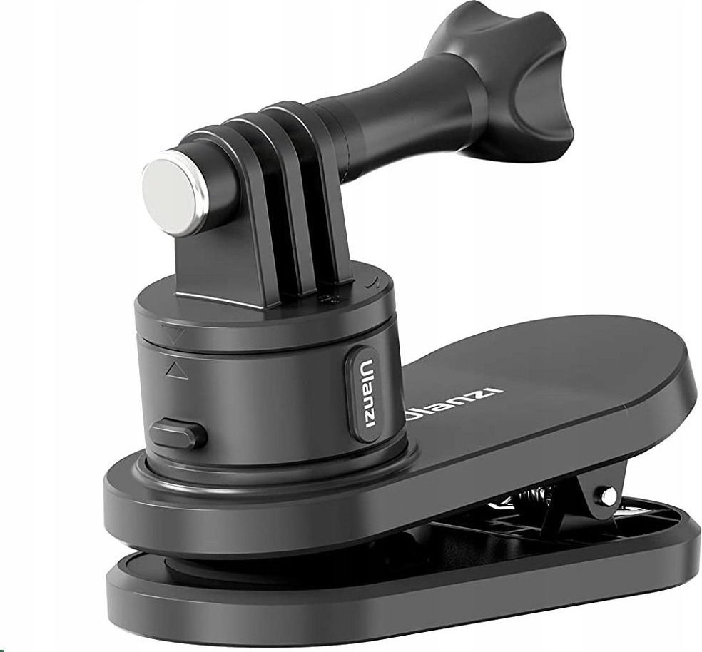 Kapëse klipi për aksion kamera Ulanzi Go Quick II, rrotullim 360°, magnetike, e zezë