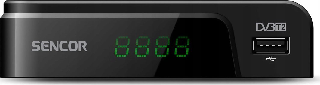 Декодер терестријален Sencor SDB524T, DVB-T2 H.265 HEVC, USB HDMI, сет 2 парчиња