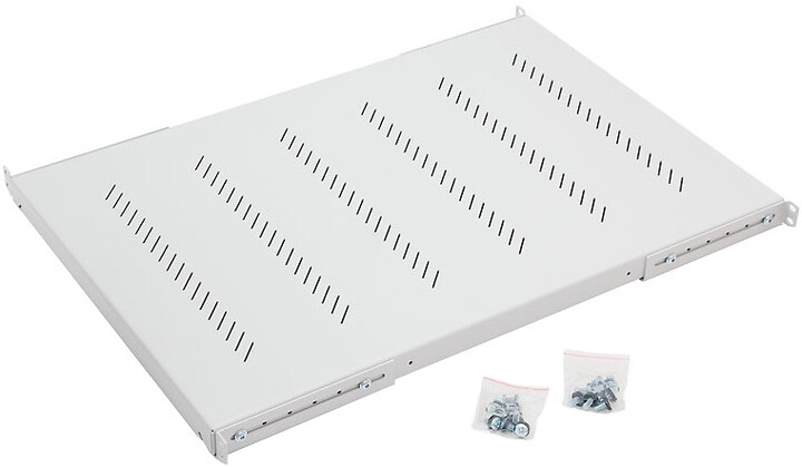 Полица TritonRAC-UP-750-H4, 19", 1U/750мм, носивост 150кг, сива