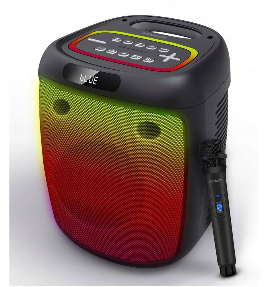 Altoparlant party Sencor Partycon Base, Bluetooth, me mikrofon wireless, i zi