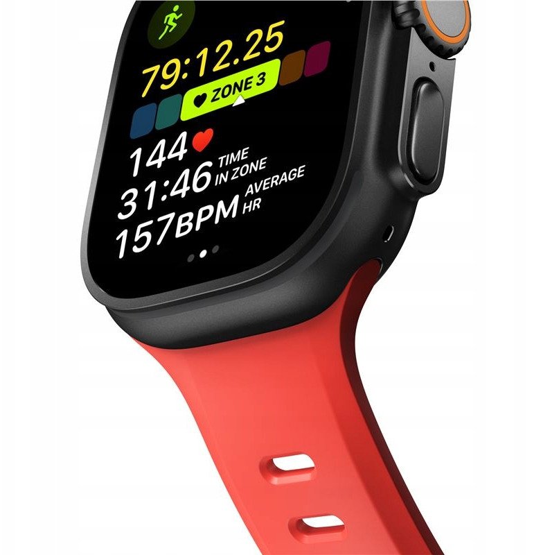 Rrip ore Nomad Tempo Band 49mm Coral, FKM fluoroelastomer, për Apple Watch, rozë