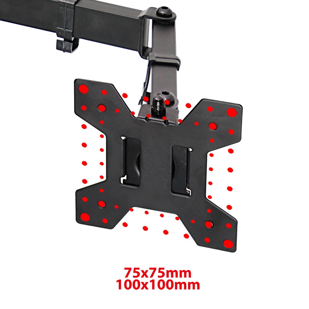Mbajtëse tavoline për monitor Esperanza Horkos, 10"-27", VESA 75x75/100x100, e zezë