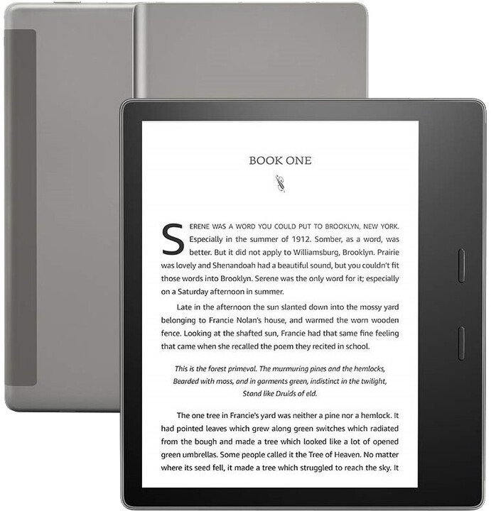 Lexues e-book Amazon Kindle Oasis 3 2019, 32GB, i zi - sponsored version