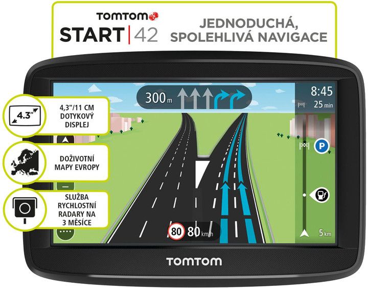 Navigator TomTom Start 42 Europe Lifetime Maps 4.3"