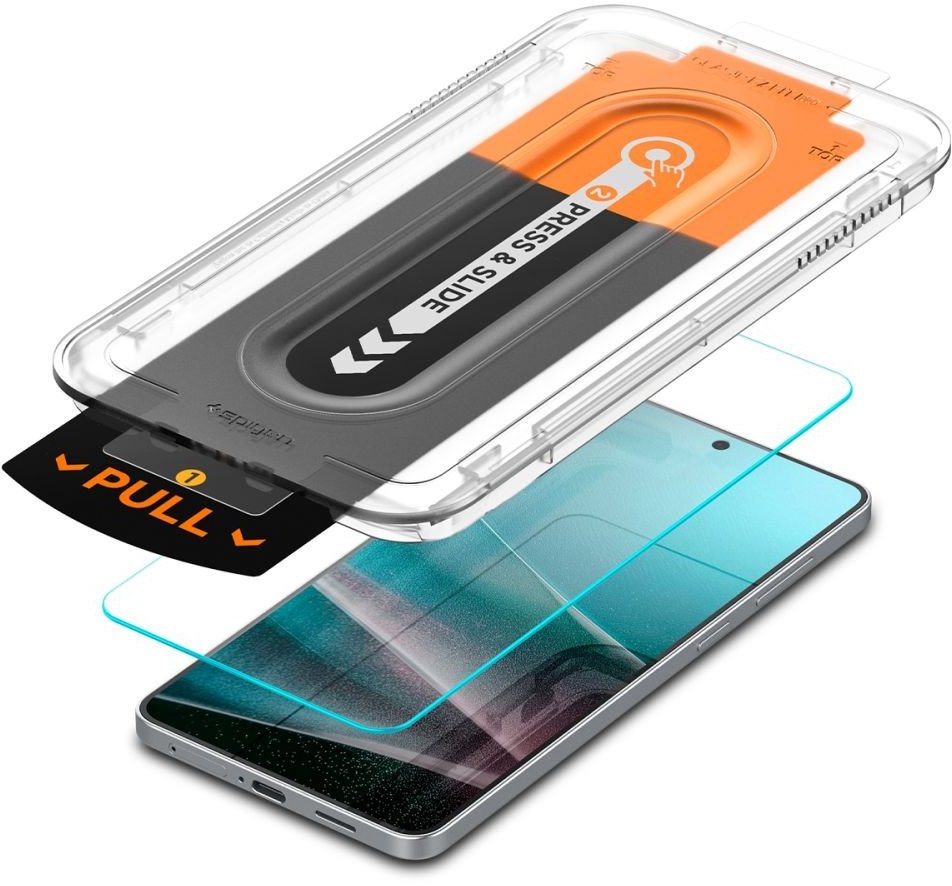 Xham mbrojtës Spigen Glas TR EZ Fit HD, 1 copë, për Samsung Galaxy S25 Edge, transparent