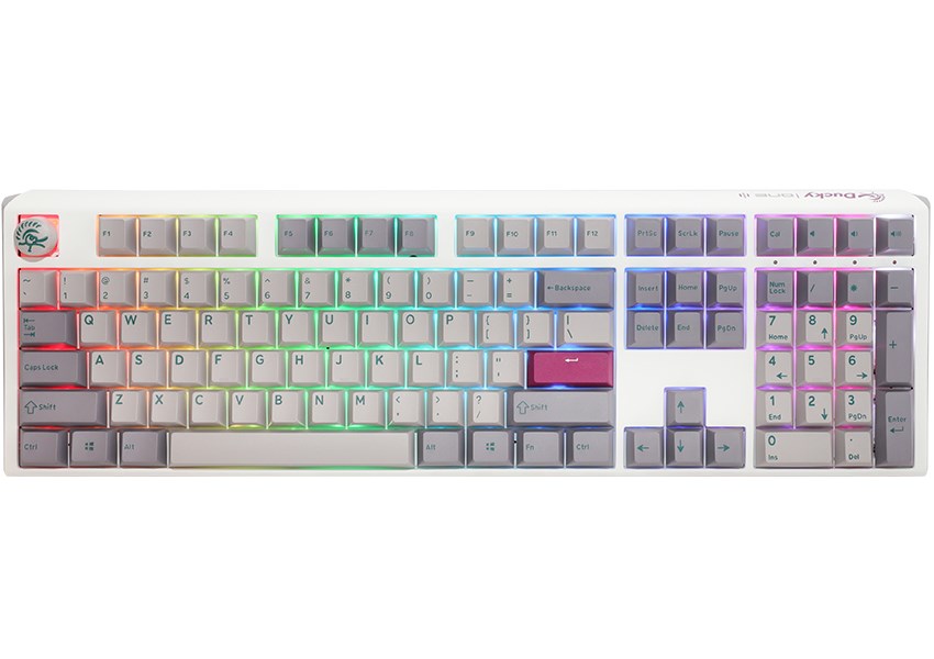 Tastierë për lojëra Ducky One 3 Mist Grey, Cherry MX Brown, RGB, e hirtë