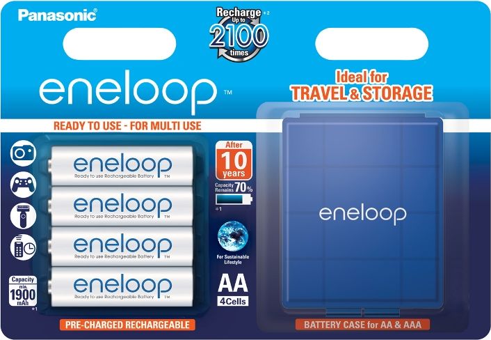 Bateri Eneloop AA / R6, 1900mAh, 4 copë