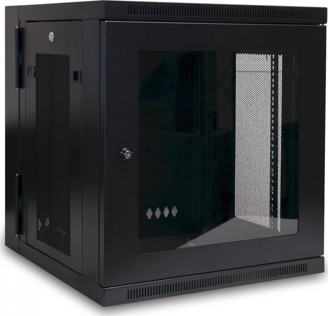 Kabinet muror rrjeti Tripp Lite SmartRack SRW12USG, 12U, derë Plexiglas, i zi