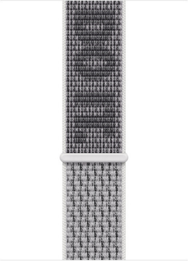 Apple Watch 45mm Nike Band, Summit White/Black Nike Sport Loop
