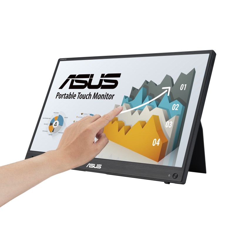 Monitor portativ ASUS ZenScreen MB16AHT, 15.6" touchscreen, 1920 x 1080, Full HD, 60 Hz, i zi