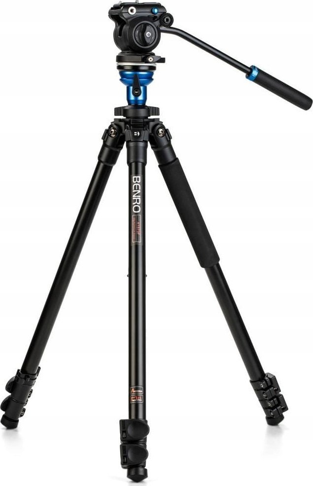 Tripod video Benro A1573F, alumini, Flip Lock, me kokë S2PRO