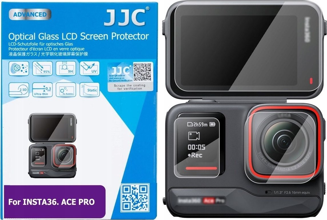 Заштитно стакло за камера JJC GSP ACEPRO, оптичко стакло, проѕирно