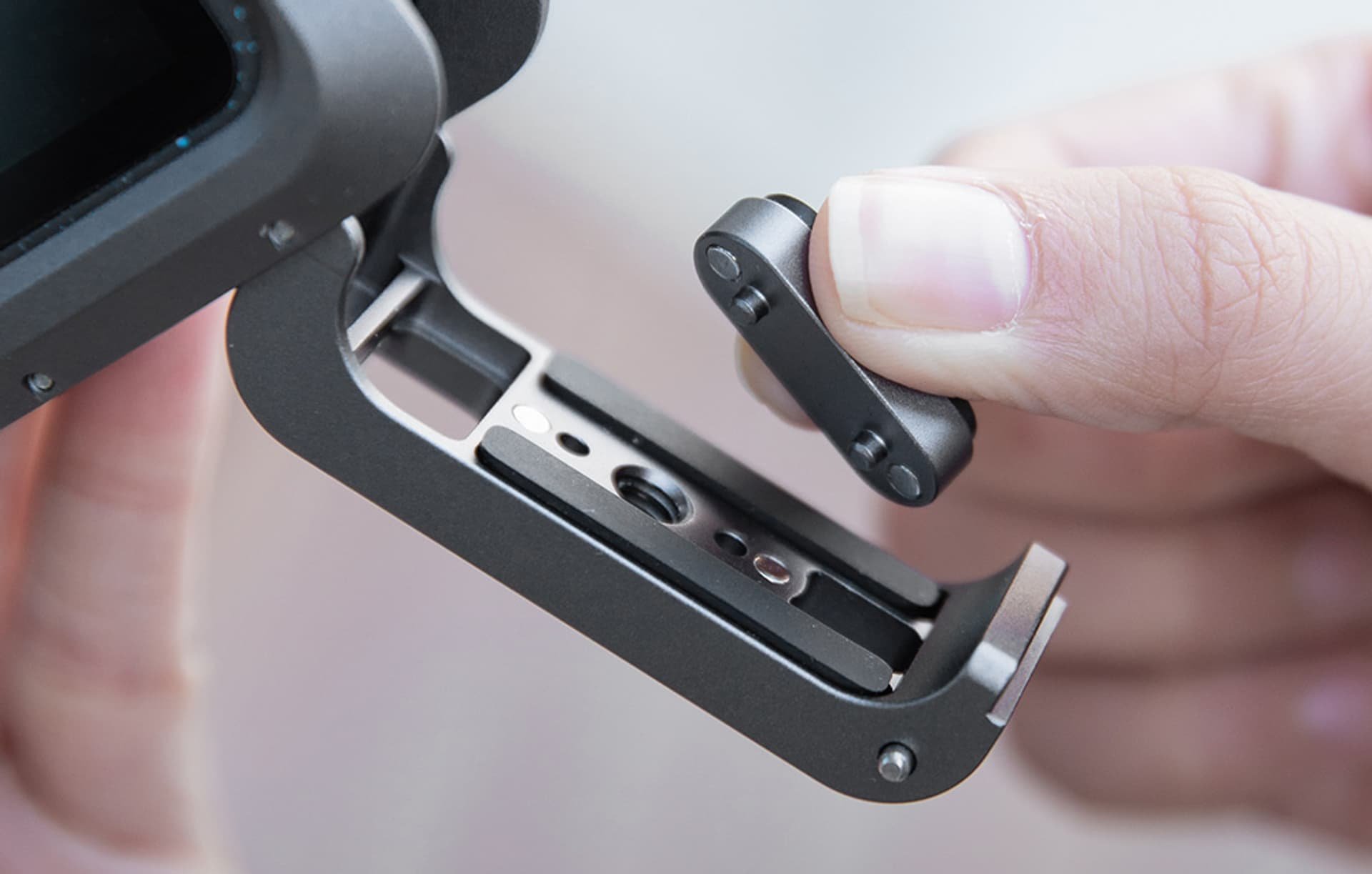 Kornizë PGYTECH për GoPro Hero 12 dhe 11, aliazh alumini, fileto 1/4", e zezë