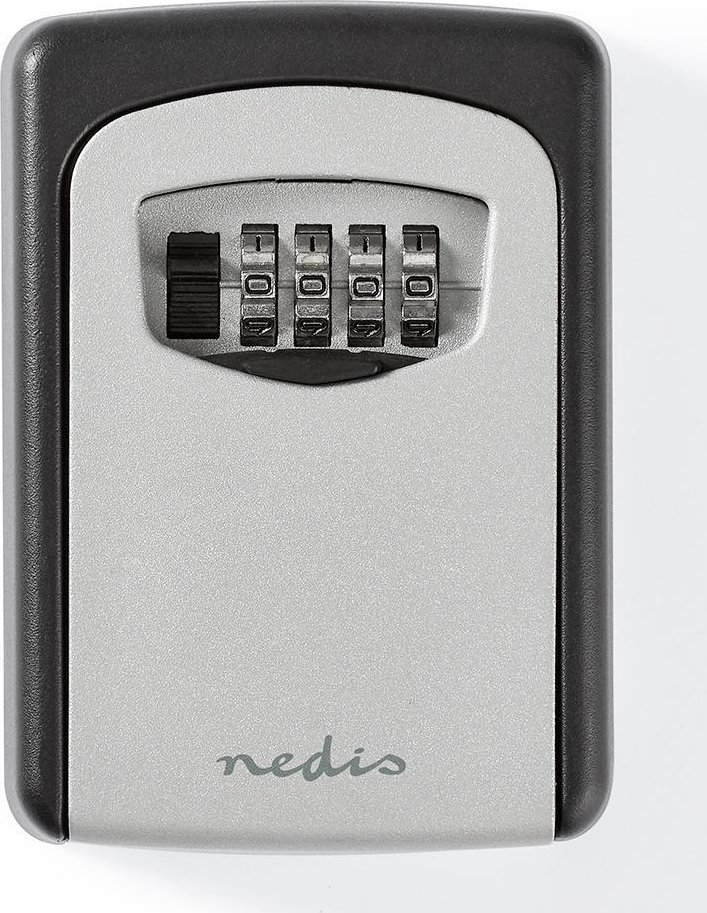 Kuti çelësash Nedis, kombinim 4 shifror, montim në mur, e zezë gri